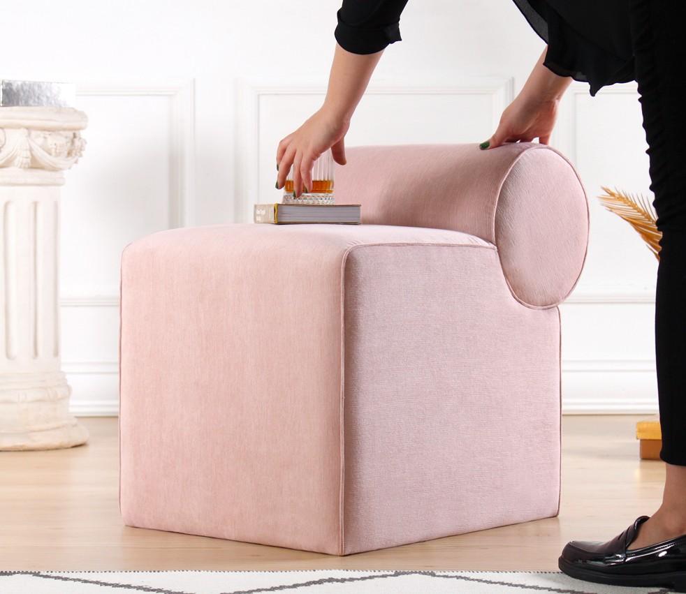 Atelier del Sofa Tabure 45x56x60cm, Roze