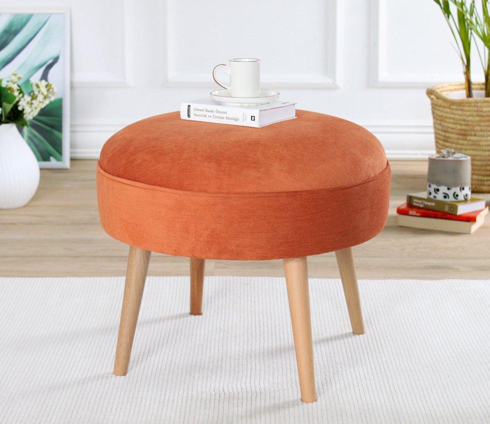 Atelier del Sofa Tabure 52x44cm, Narandžasto