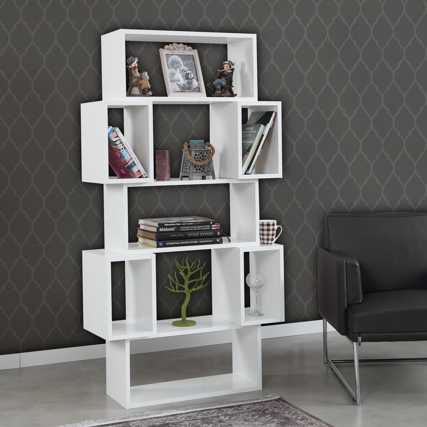 Hanah Home Polica 84x160x30cm Bijela