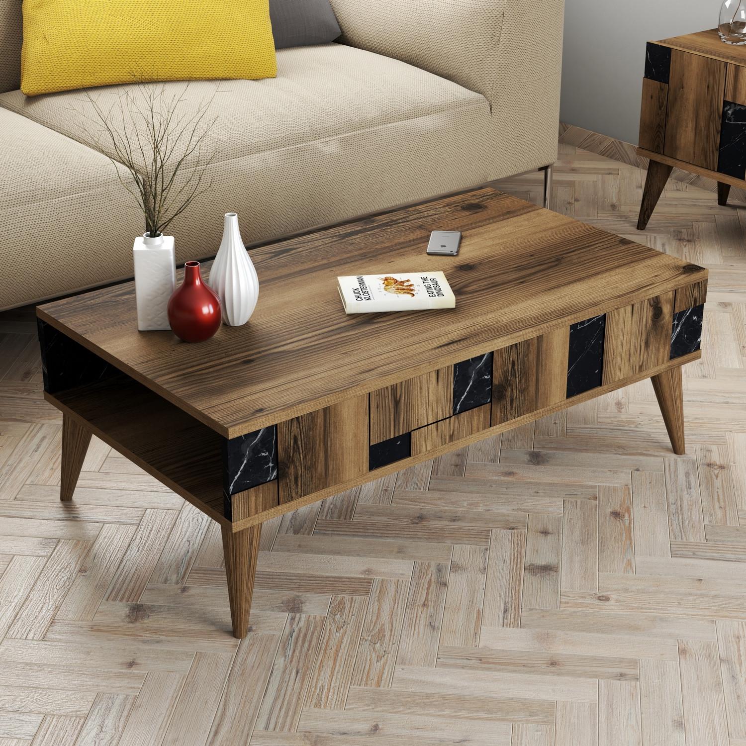 Hanah Home Klub sto Madrid 105x37,6x60​cm Orah