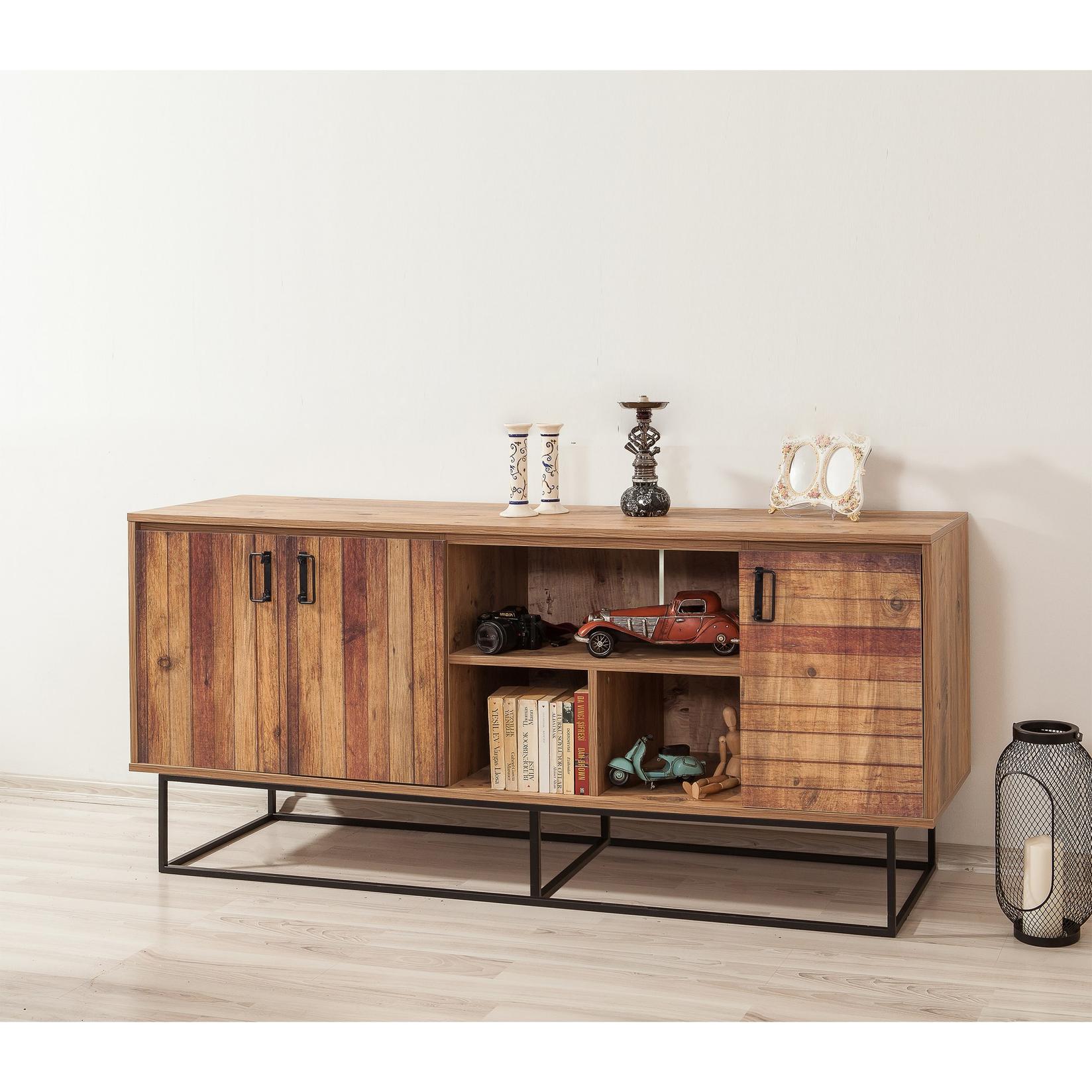 Hanah Home Komoda Quantum Medula Bež-Crna