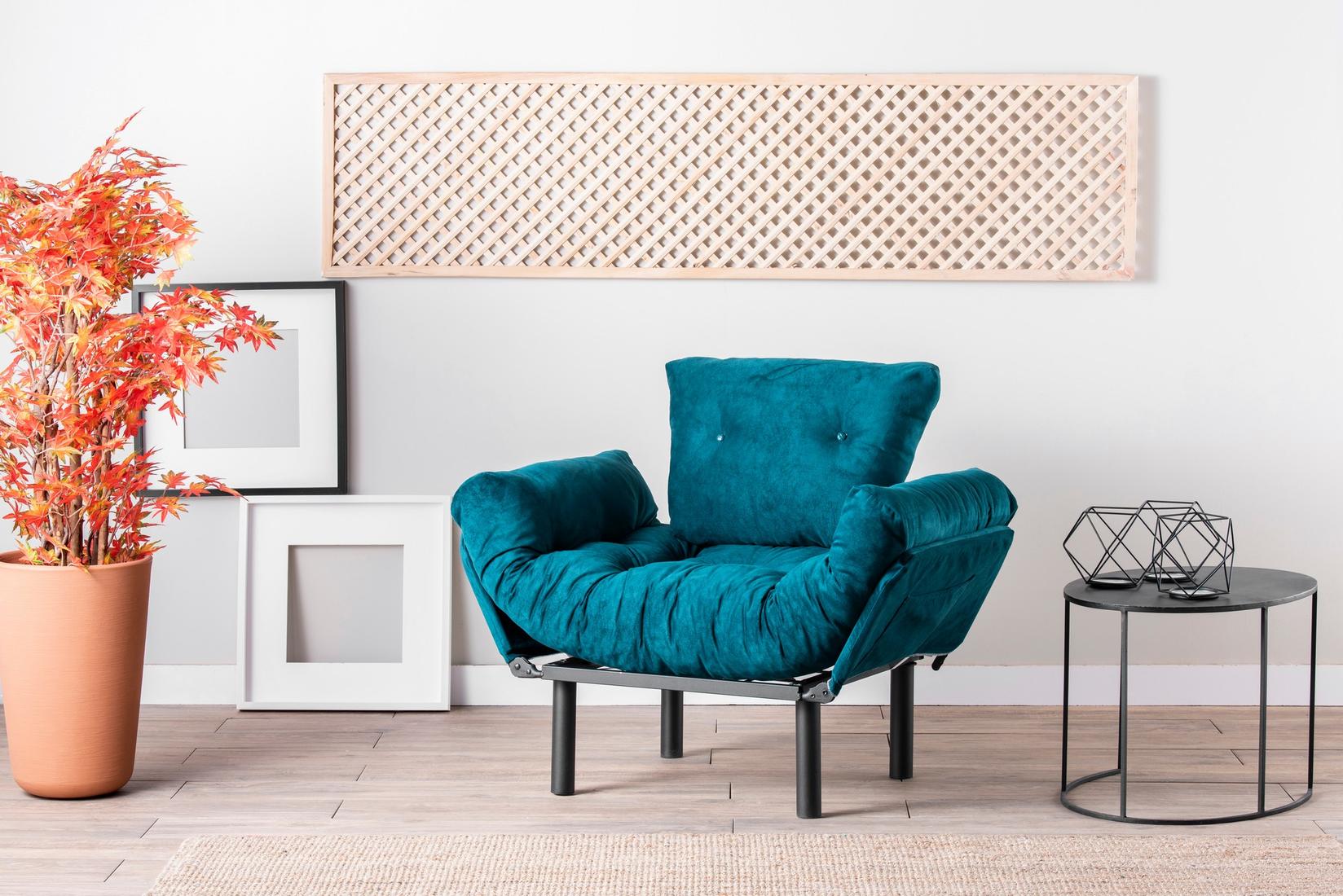 Atelier del Sofa Fotelja Nitta 95x85x70cm Petrolej