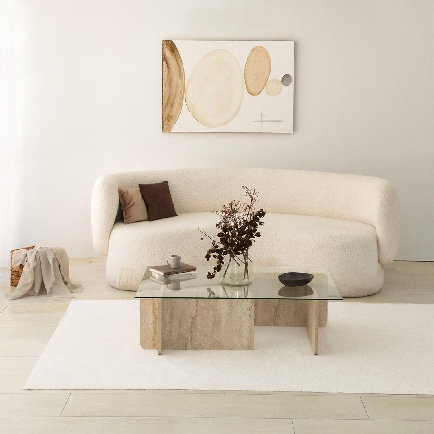 Hanah Home Klub sto Escape 105x30x65cm Bež
