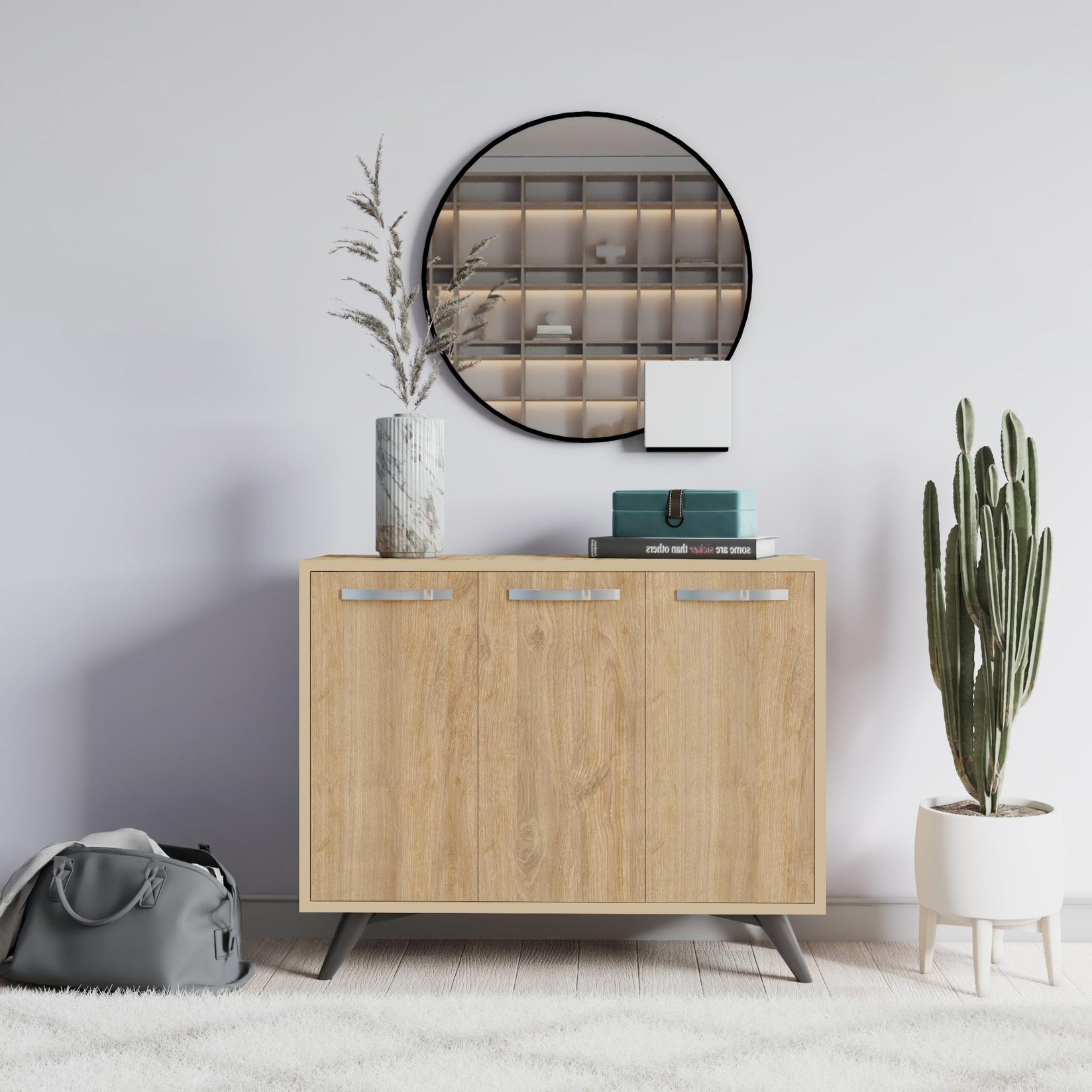 Hanah Home Komoda Piffa 100x82x35cm Hrast