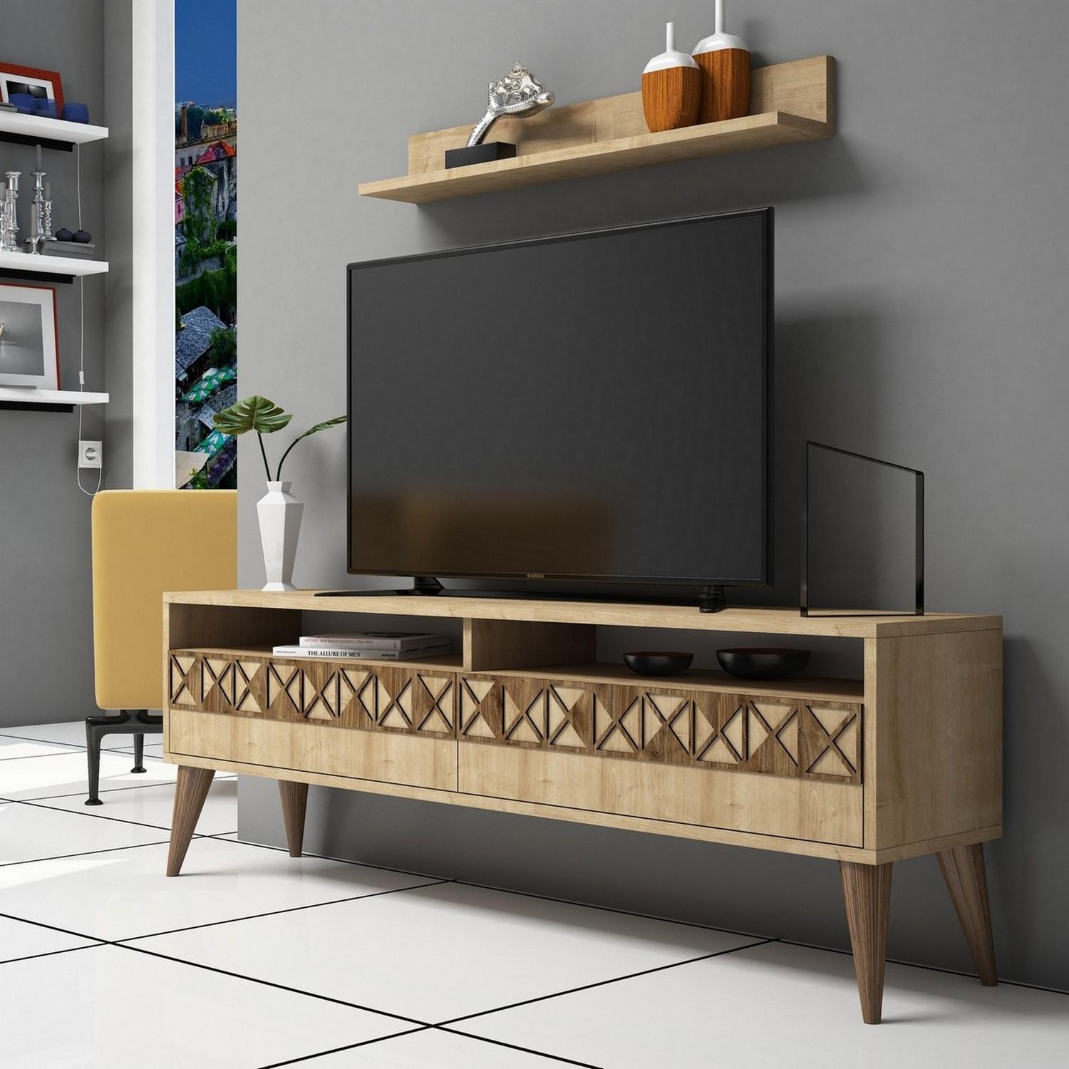 Hanah home TV Komoda Line Hrast