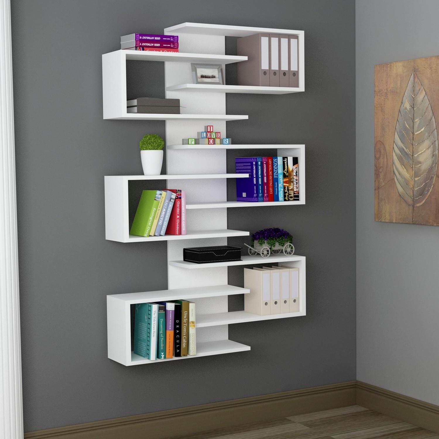 Hanah Home Polica 75x161,3x21,7cm Bijela