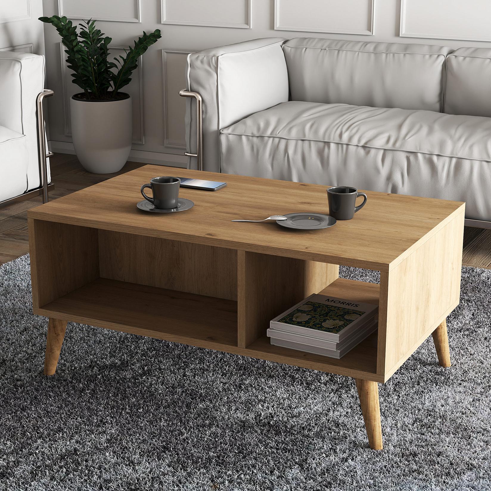 Hanah Home Klub sto Exxen 90x54x41,6cm Hrast