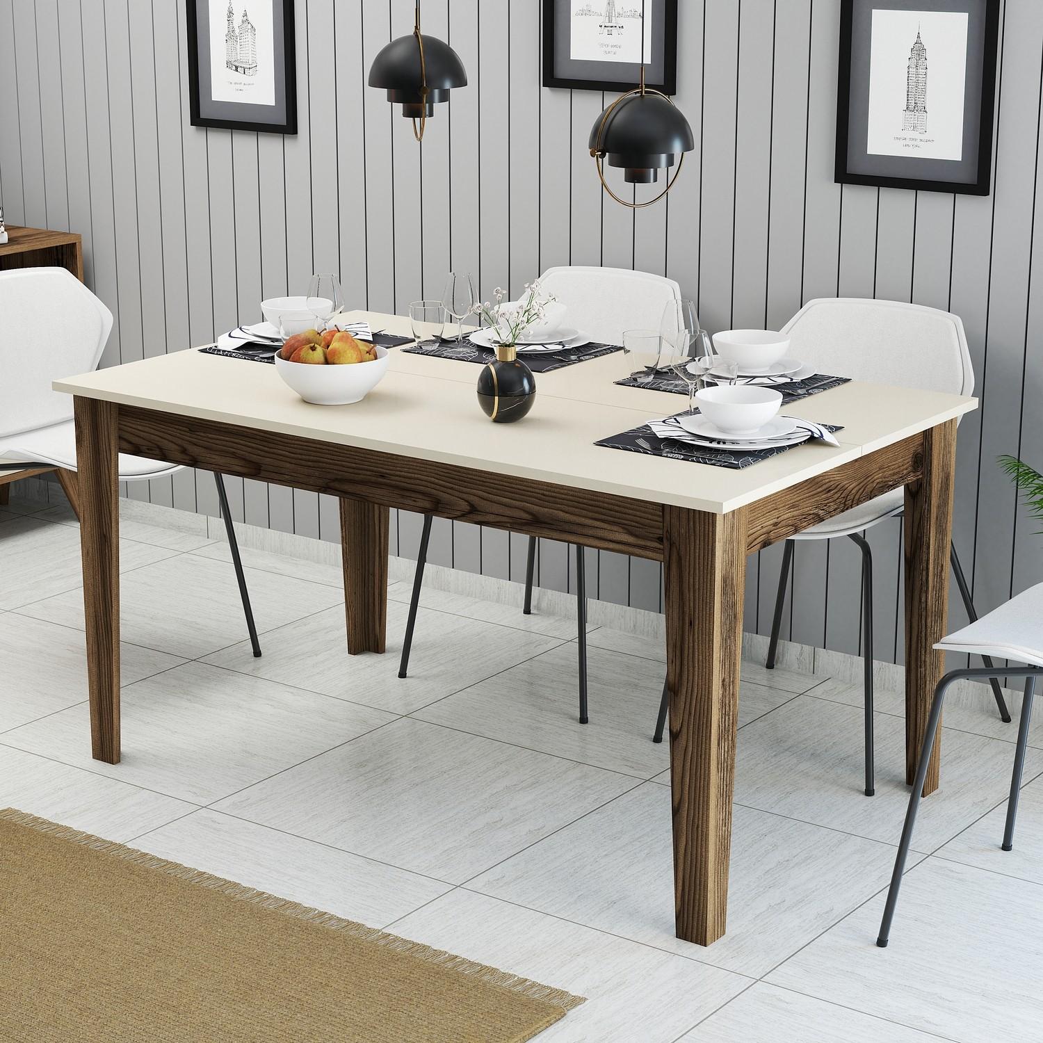 Hanah Home Trpezarijski sto Milan 517 145x75x88cm Orah