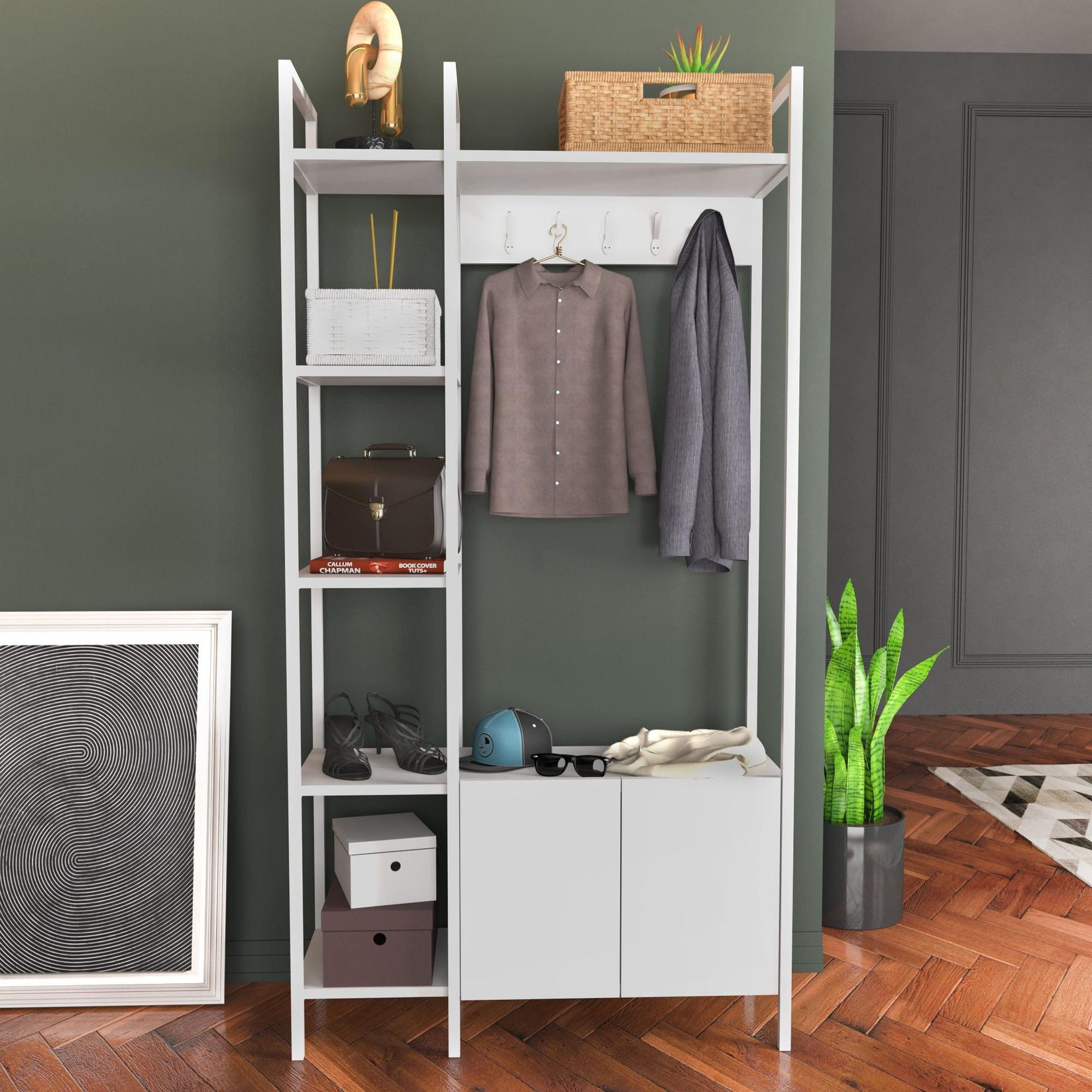 Hanah Home Cipelarnik 90x175x35cm Bijeli