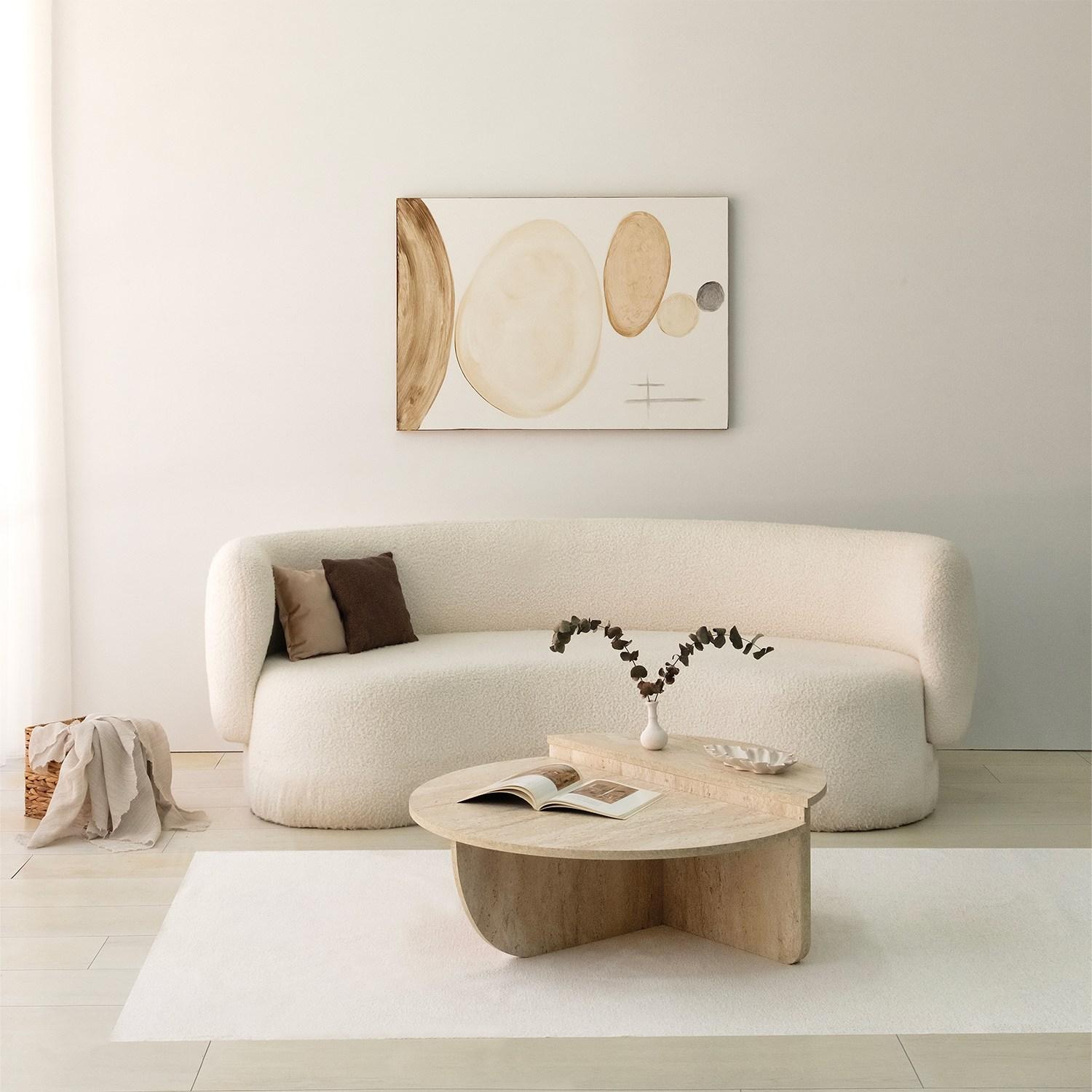Hanah Home Klub sto Podium 99x35cm, Bež