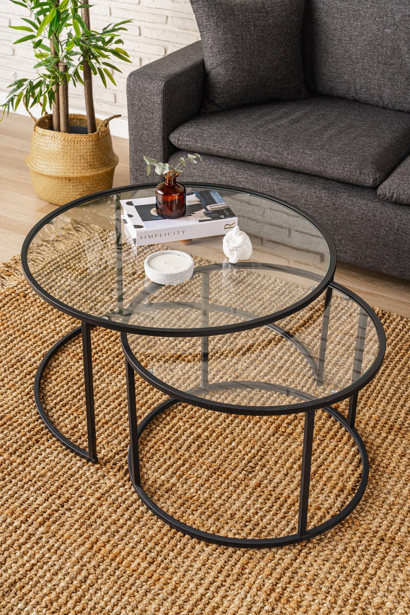 Hanah Home Klub sto Belarus 15x45x15cm Crni