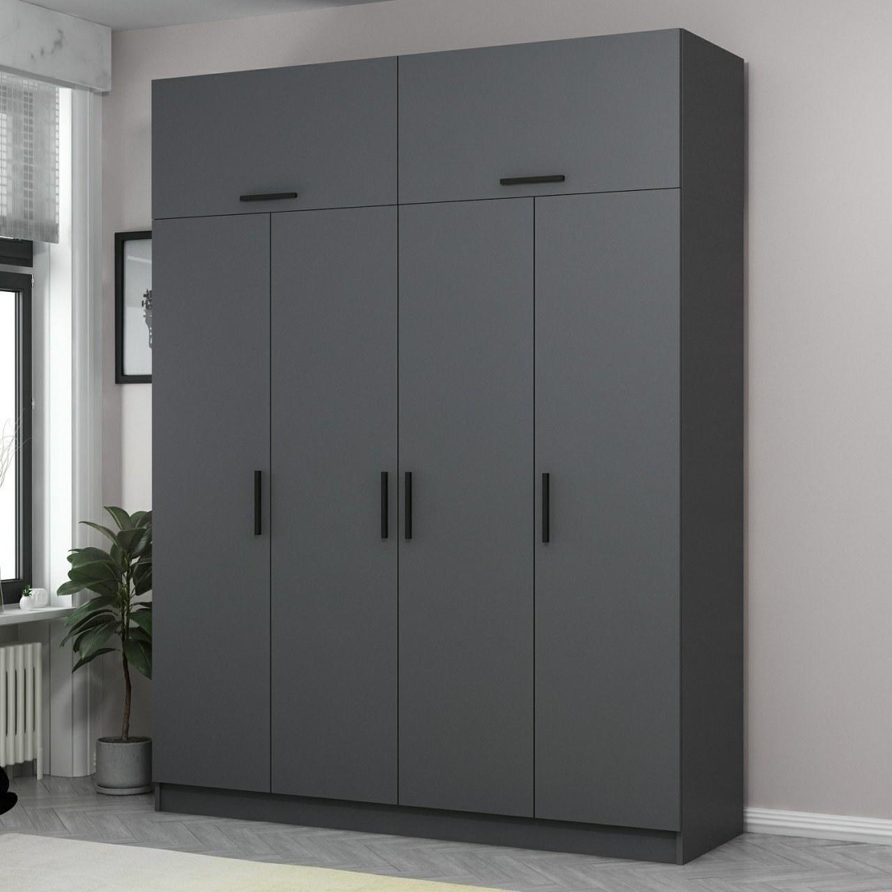 Hanah home Ormar Kale 180x255x52cm Antracit