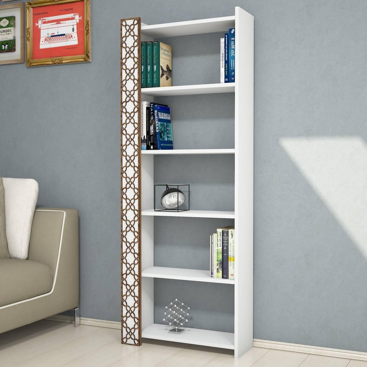Hanah Home Polica 64,6x170x24,2cm Bijela