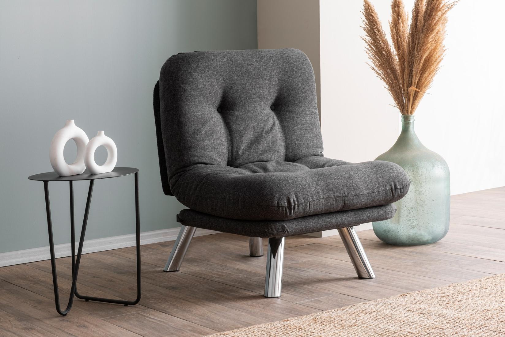 Atelier del Sofa Fotelja Misa 110x70cm Tamnosiva
