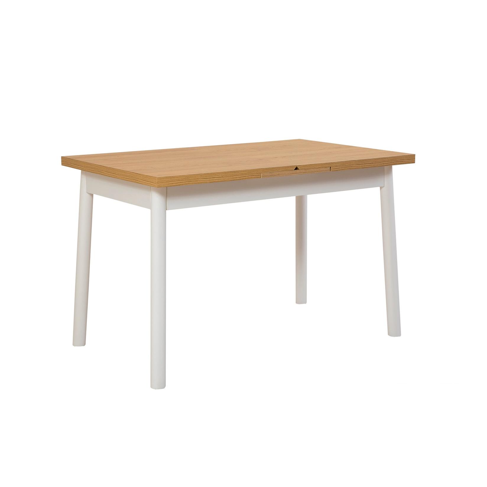 Hanah Home Trpezarijski sto Oliver Otvoreni 120x77x75cm Bijeli