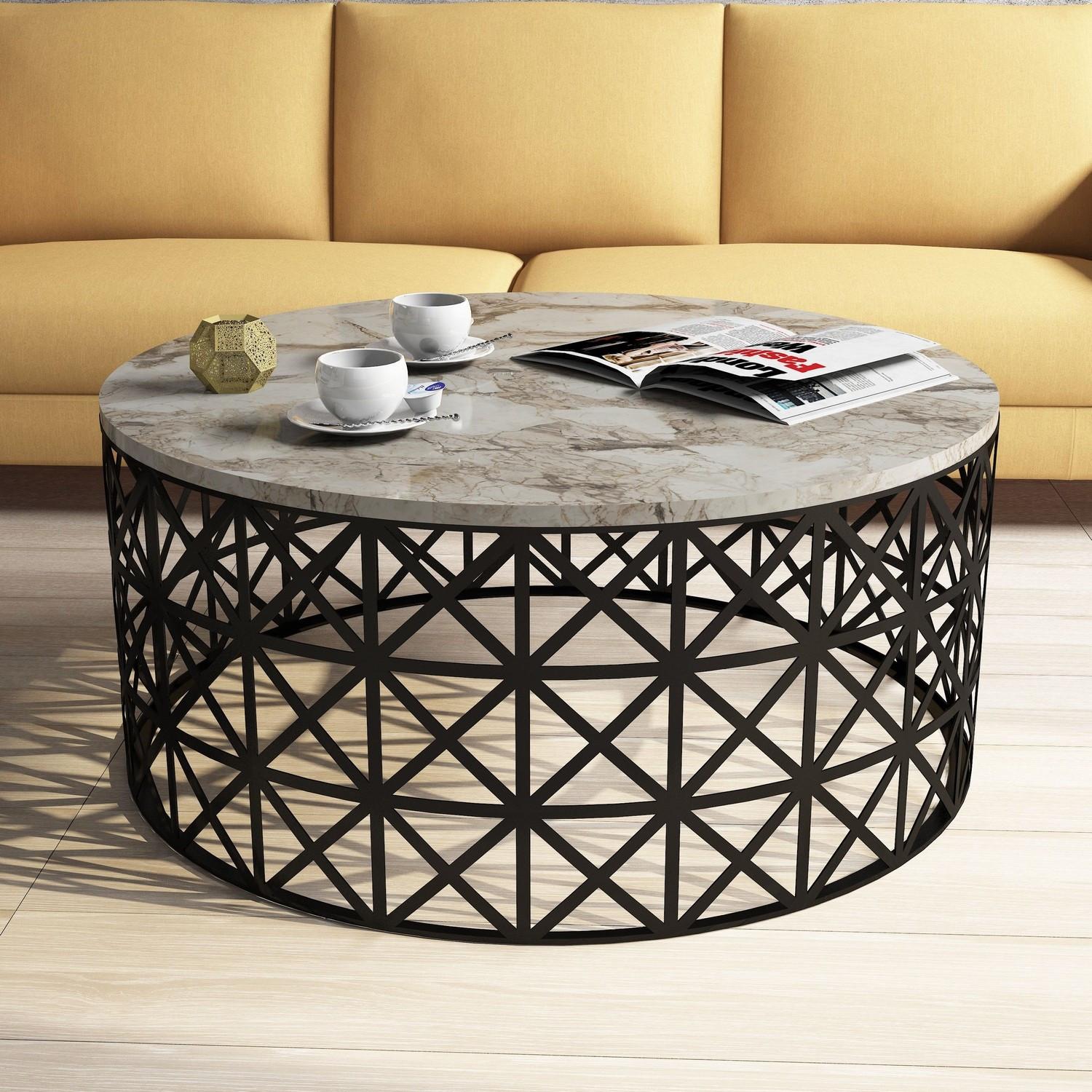 Hanah Home Klub sto Selin 90x38x90cm Bijeli