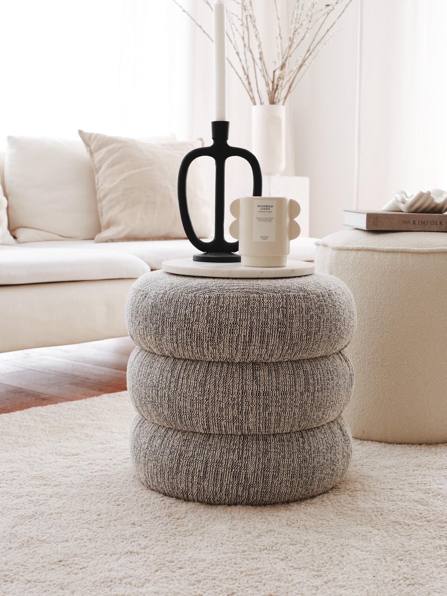 Atelier del Sofa Tabure 40x40x40cm, Siva