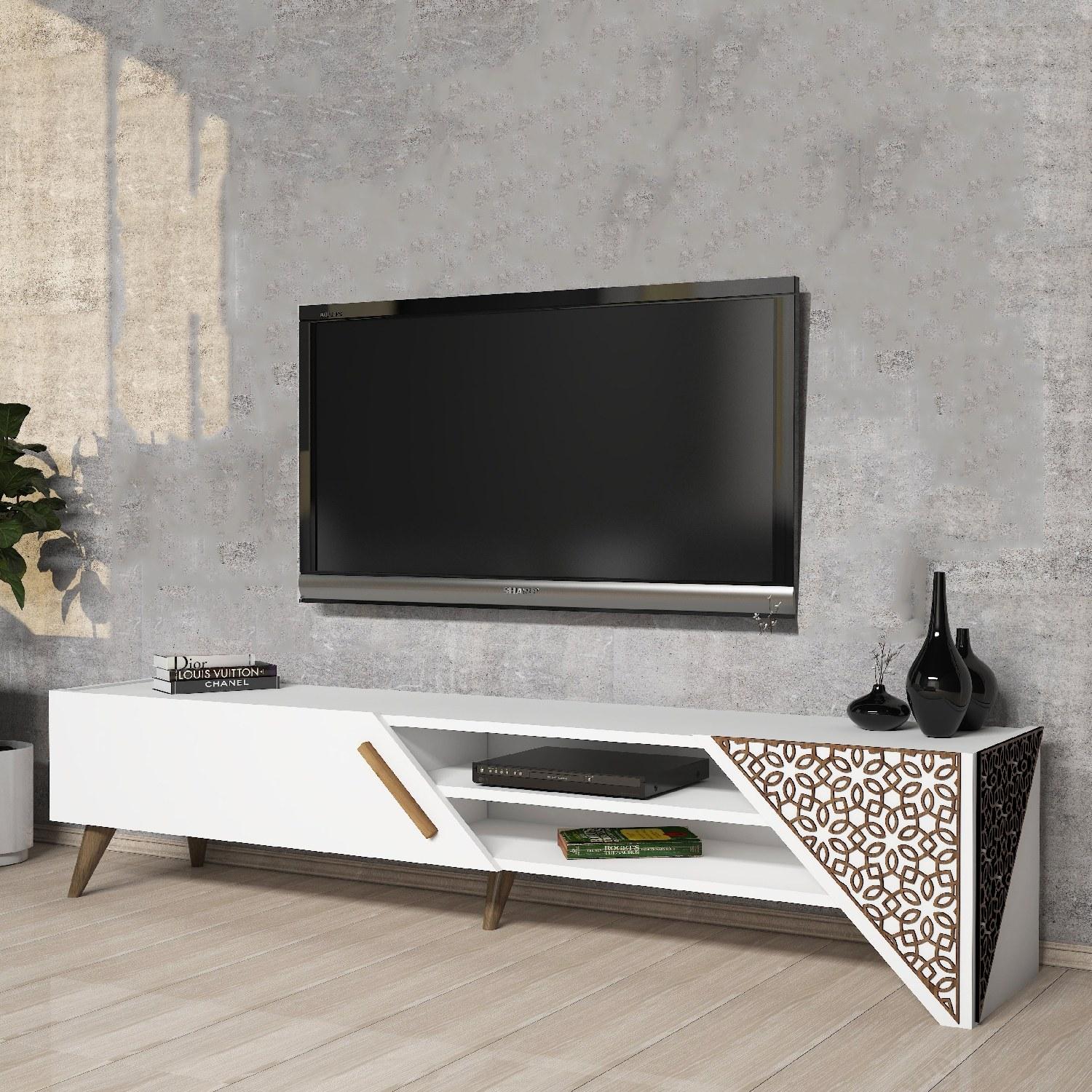 Hanah home TV Komoda Beril 2 Bijela