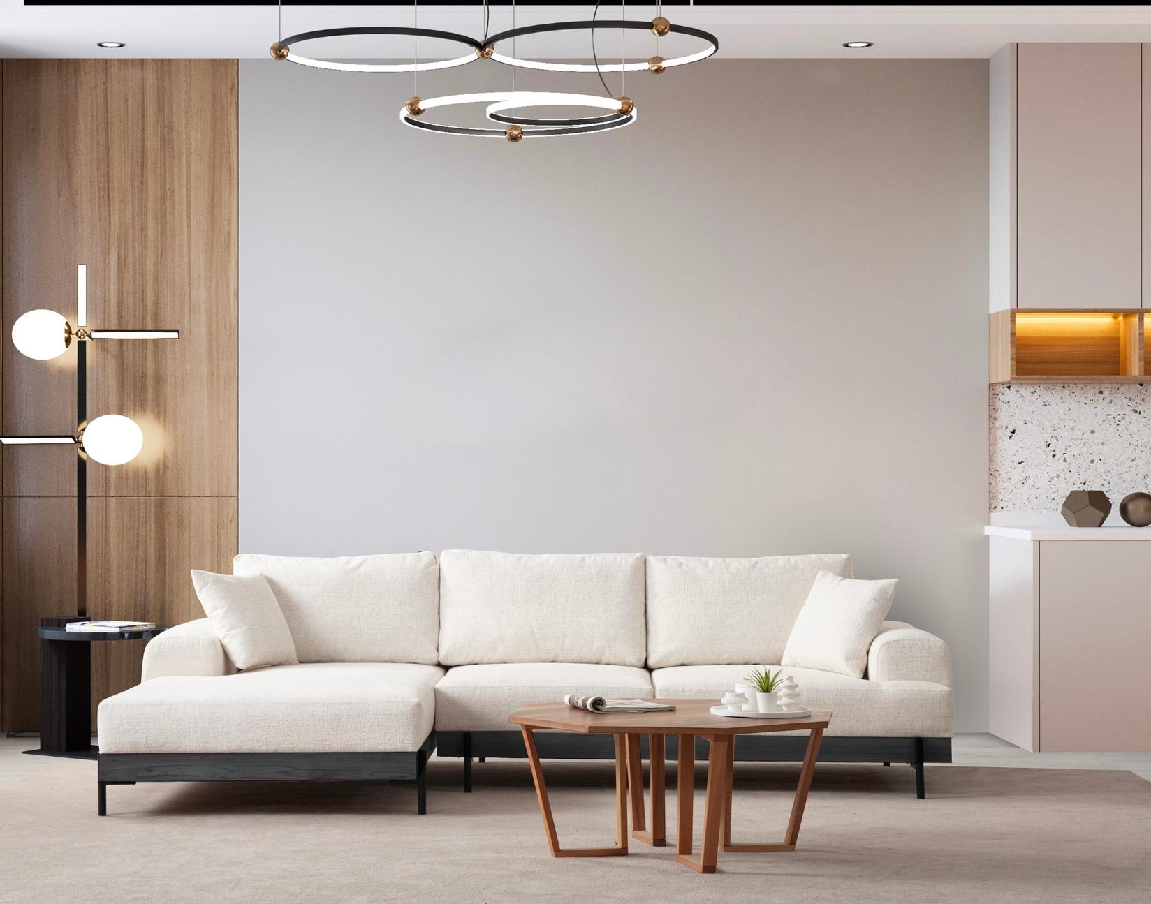 Atelier del Sofa Ugaona garnitura Eti 98x78x170cm Bijela
