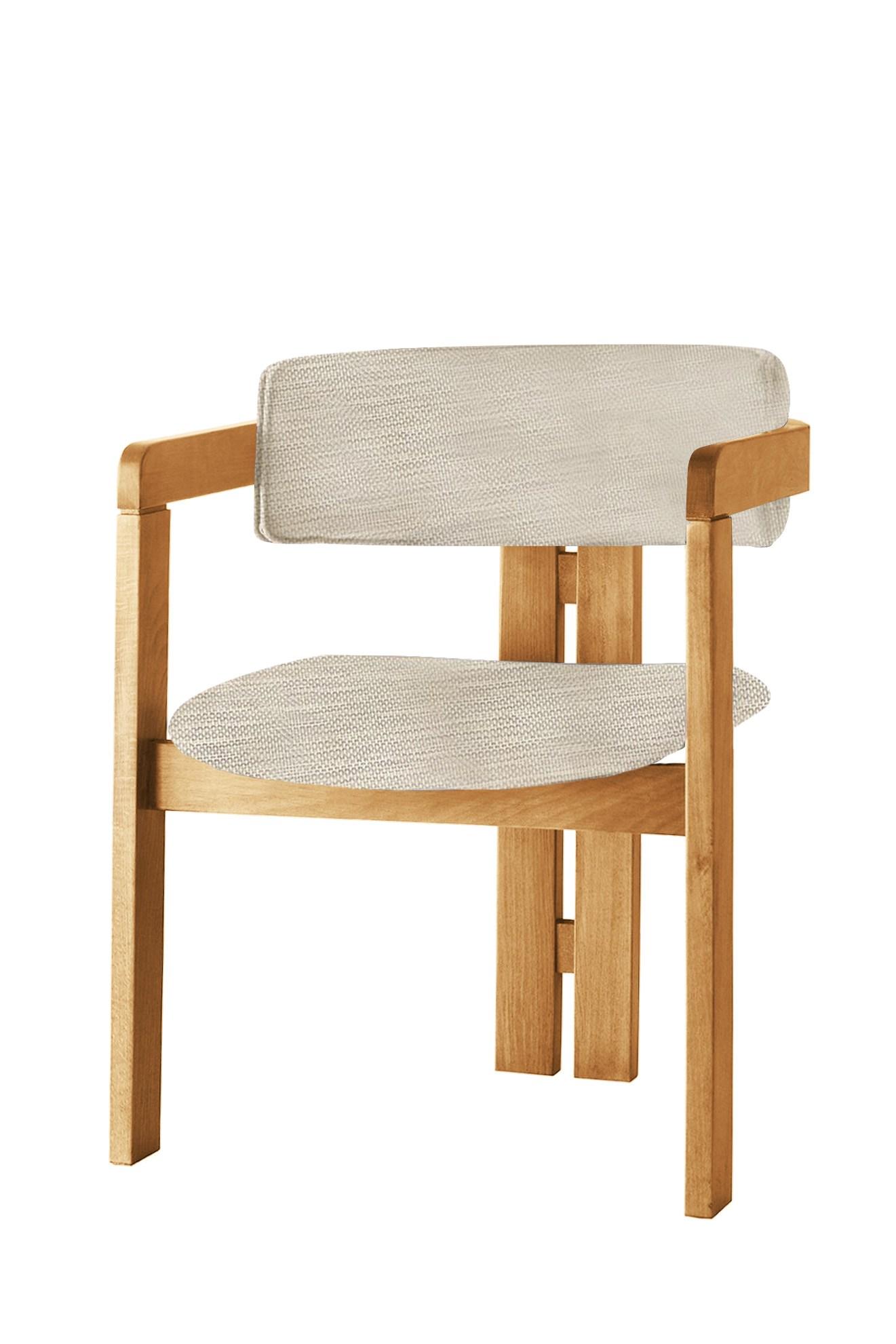 Hanah Home Trpezarijska stolica 58x76x49cm Svetlosivo-Hrast