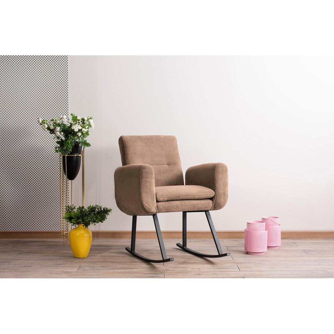 Atelier del Sofa Fotelja za ljuljanje Kono Svetlobraon