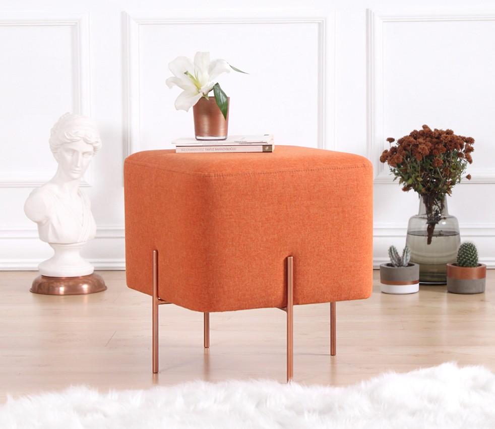 Atelier del Sofa Tabure 40x42x40cm, Narandžasto