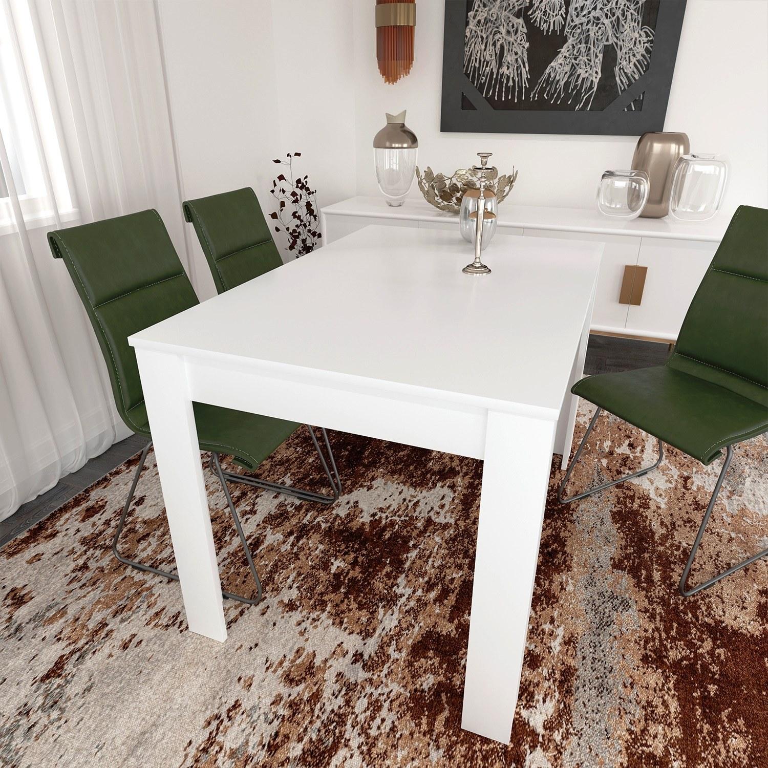 Hanah Home Trpezarijski sto 120x78x80cm Bijeli