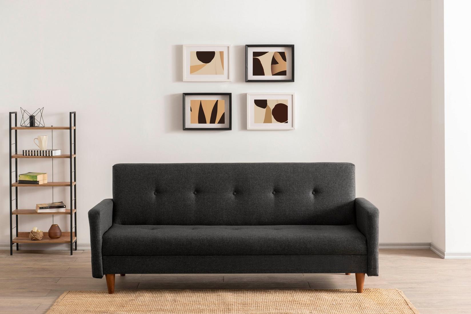 Atelier del Sofa Trosed na razvlačenje Hiko Tamnosivi