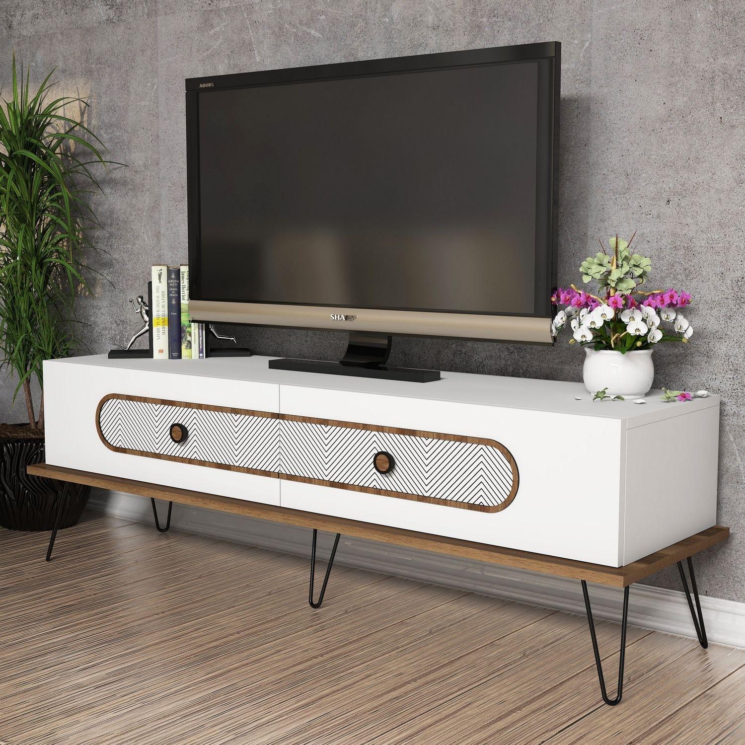 Hanah home TV Komoda Ekol Bijela