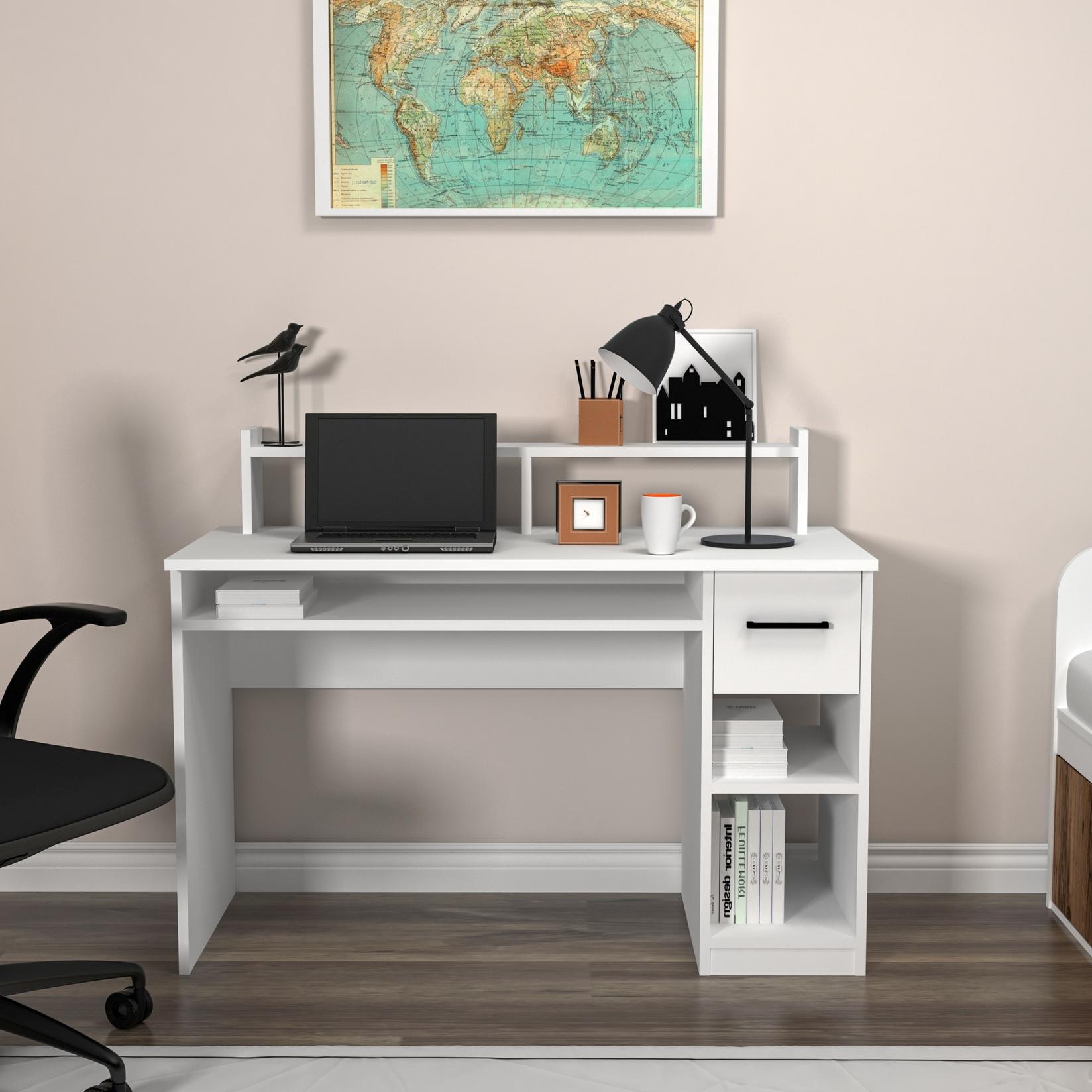 Hanah home Radni sto 99,3x55x120cm Bijeli