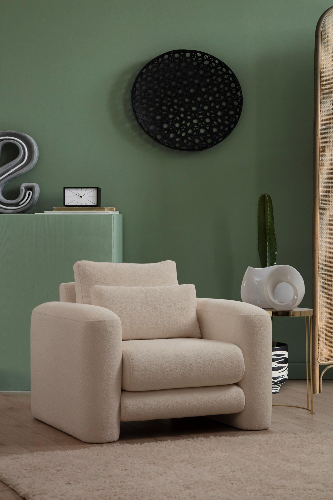 Atelier del Sofa Fotelja Lily 97x73x98cm Krem