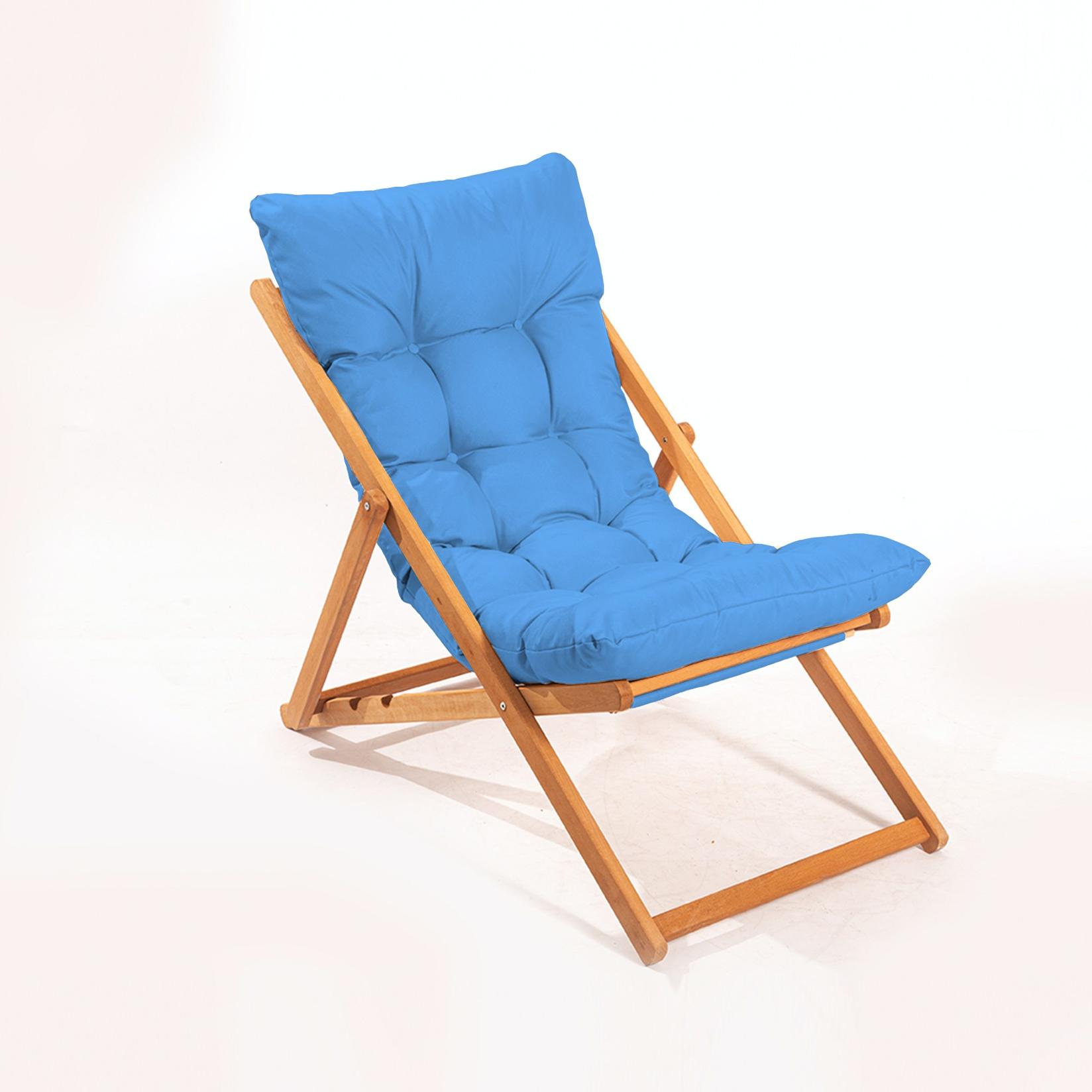 Hanah Home Baštenska stolica 59x90x44cm Plavo-Bež