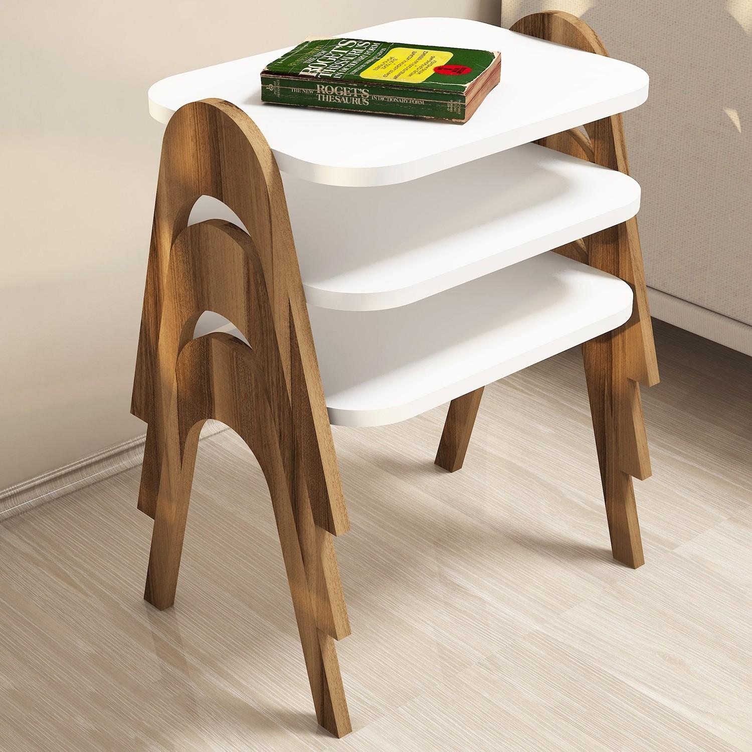 Hanah Home Set klub stolova, 3 komada Paris Orah