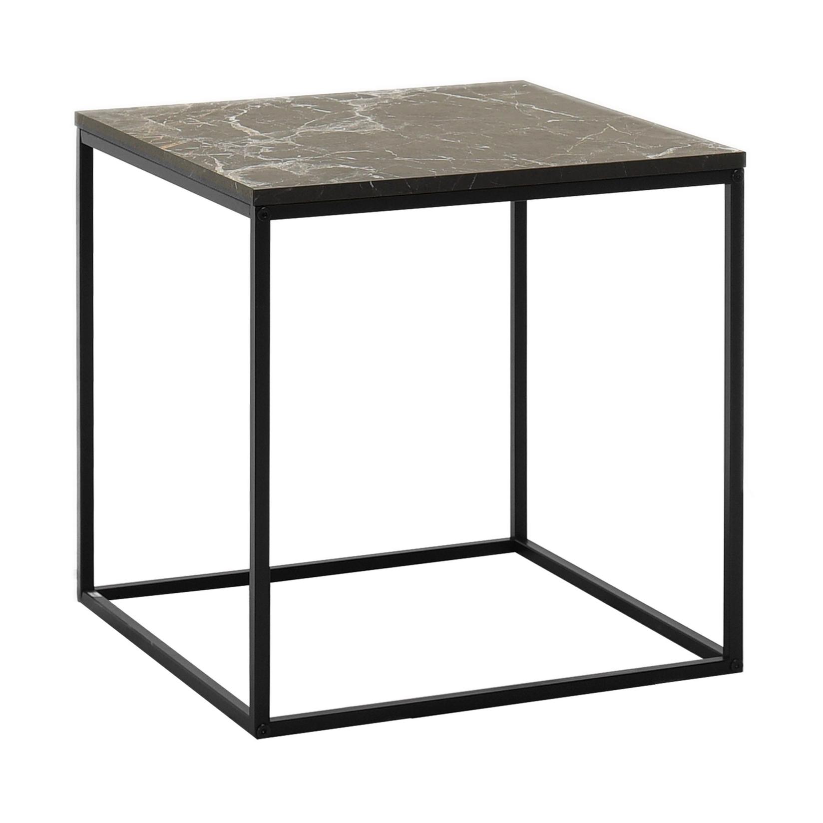 Hanah home Klub sto 50x52x50cm Crno-Mermer