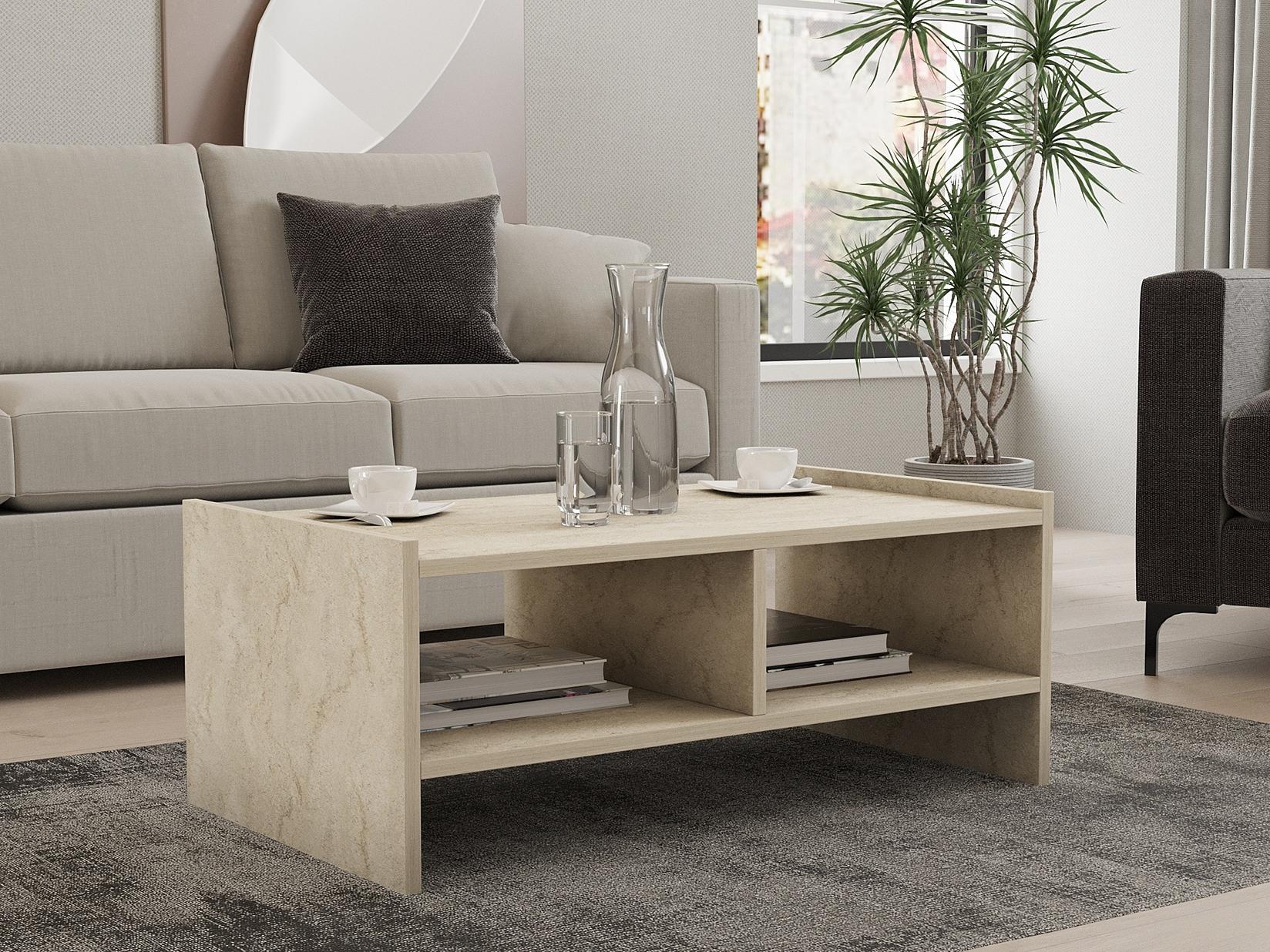 Hanah Home Klub sto Pera 90x35x50cm Bež