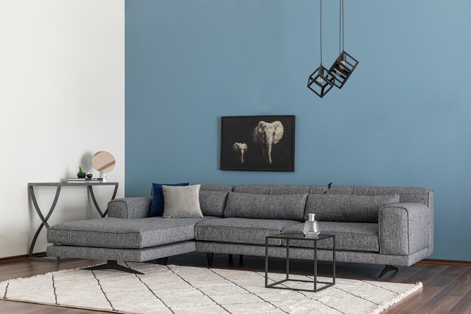 Atelier del Sofa Ugaona garnitura Siva