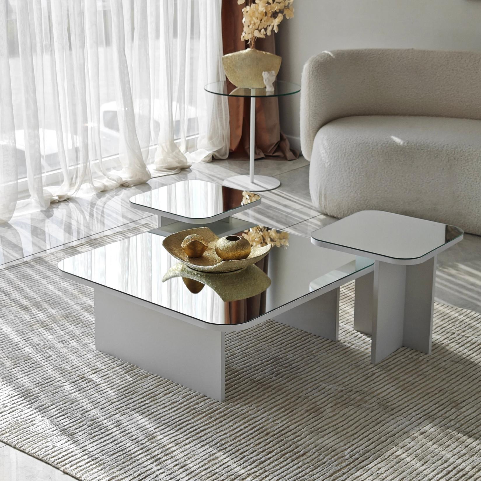 Hanah Home Klub sto Jazz 80x30x80cm Bijeli