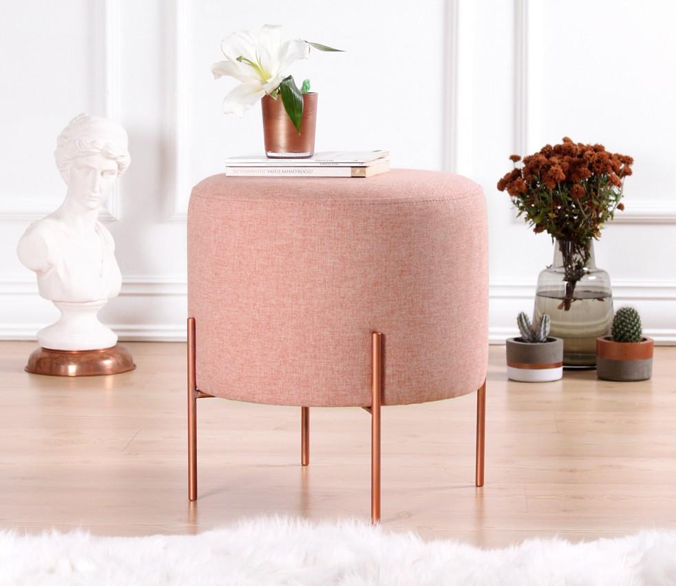 Atelier del Sofa Tabure 42x40cm, Roze