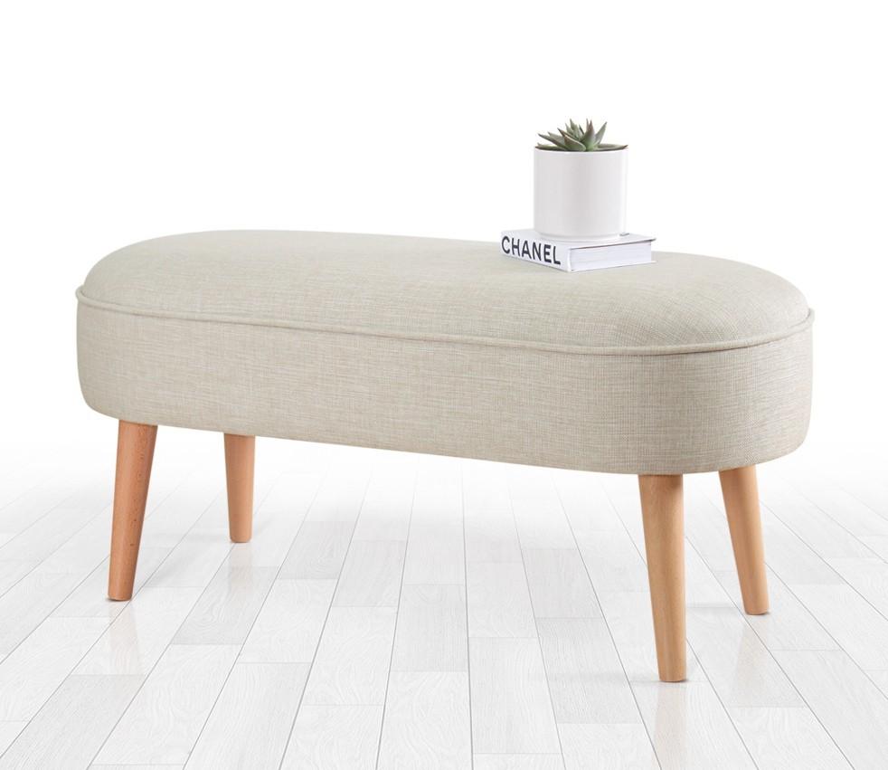 Atelier del Sofa Tabure 100x40x47cm, Krem