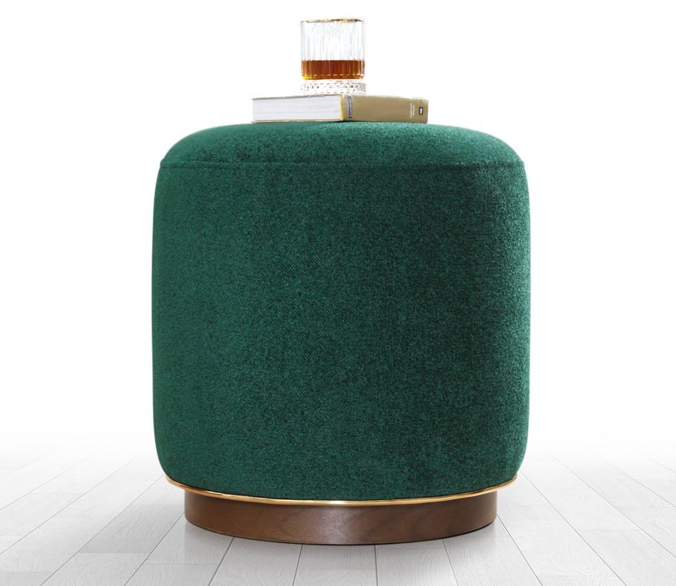 Atelier del Sofa Tabure 43cm Tamnozeleno