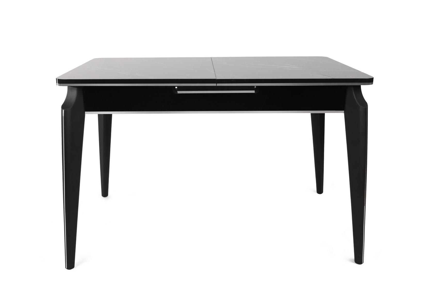 Hanah Home Trpezarijski sto Star 120x75x79cm Crno-Srebrni