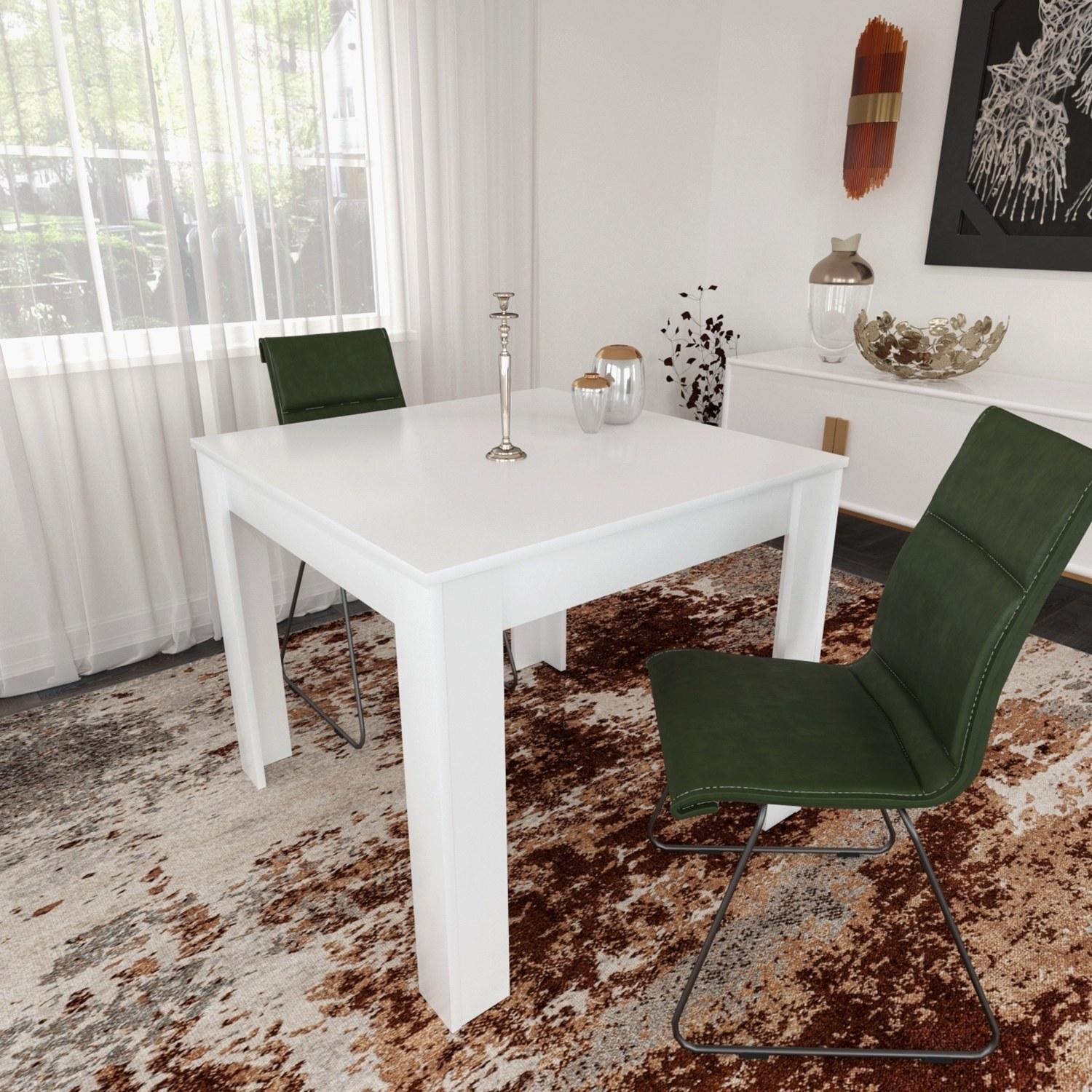 Hanah Home Trpezarijski sto 90x78x80cm Bijeli