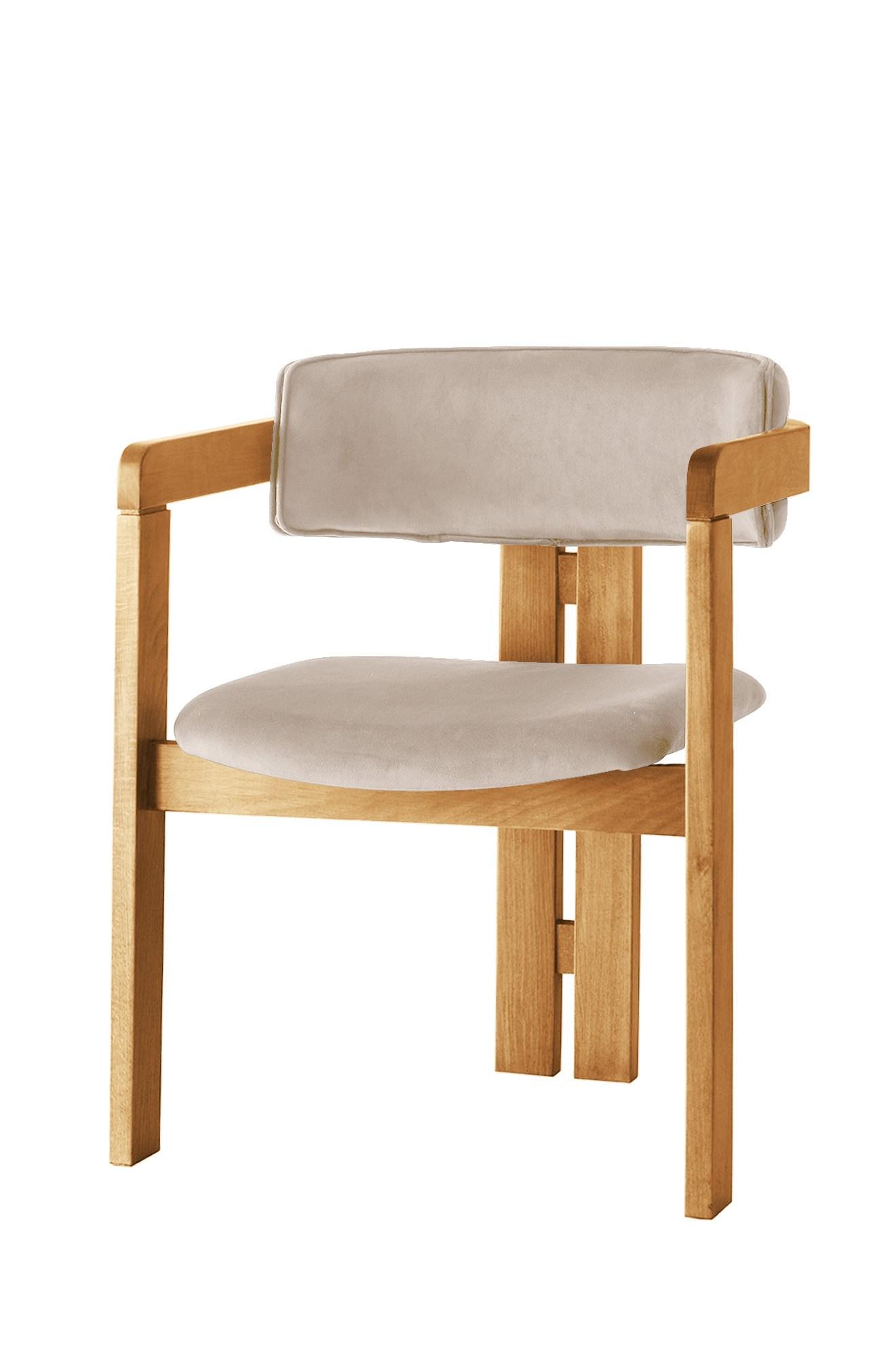 Hanah Home Trpezarijska stolica 58x76x49cm Hrast-Bež