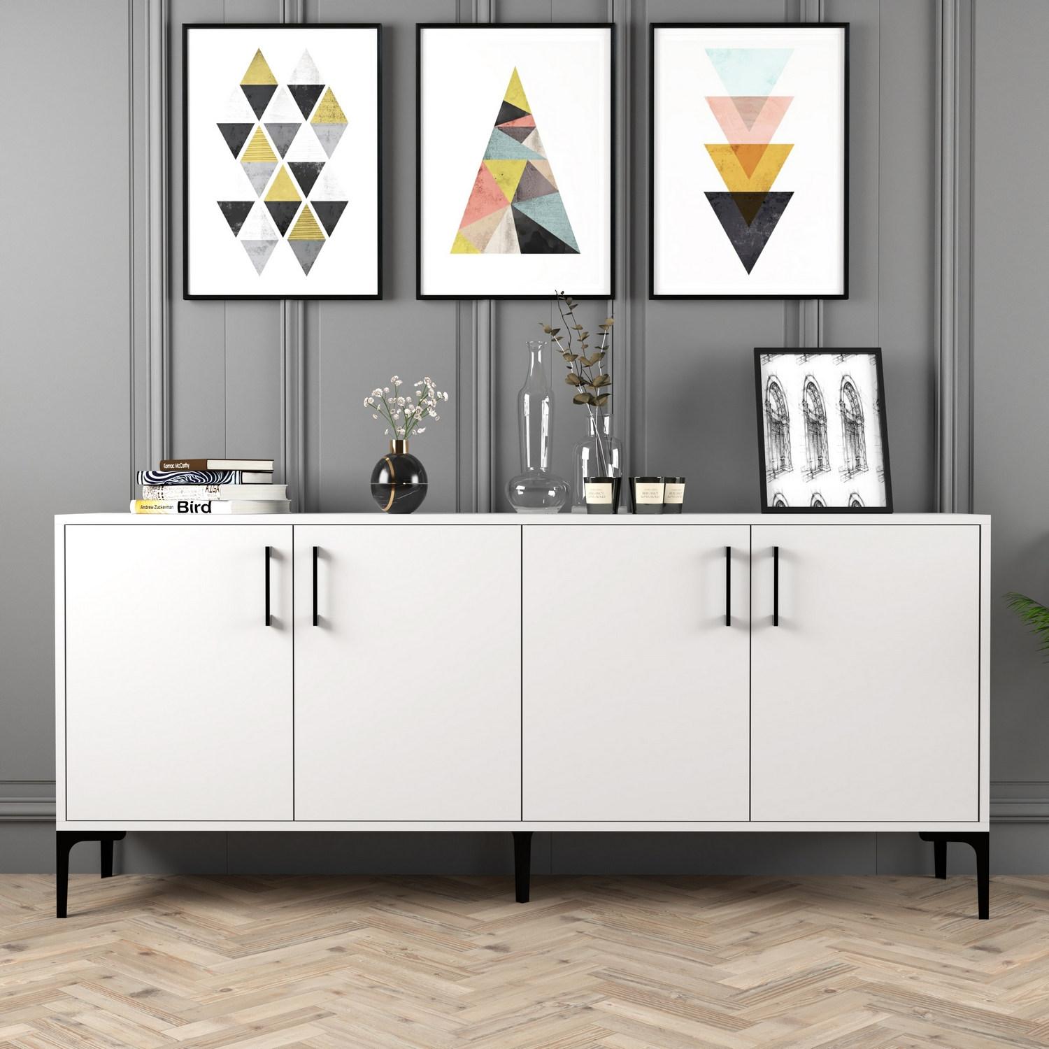 Hanah Home Komoda Kiev 180x78x35cm Bijela