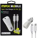 Maxmobile Auto Punjač Sc198 Pd Qc 3.0 Set 2U1 Type C + Kabl Mfi Apple