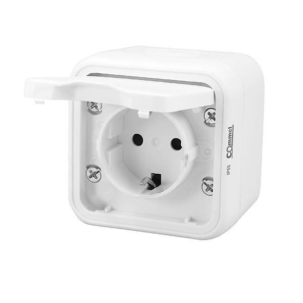 Commel Dvopolna Utičnica 16A 250V Ip55 (043-211)