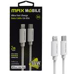 Maxmobile Data Kabl Za Iphone Lightning-Type C 3A Mfi Apple 2M Bijeli
