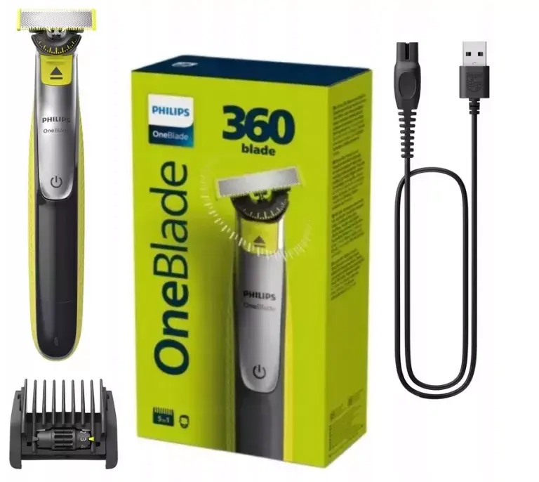 PHILIPS Oneblade električni brijač za muškarce - rotacija 360°, 5 u 1 brijač