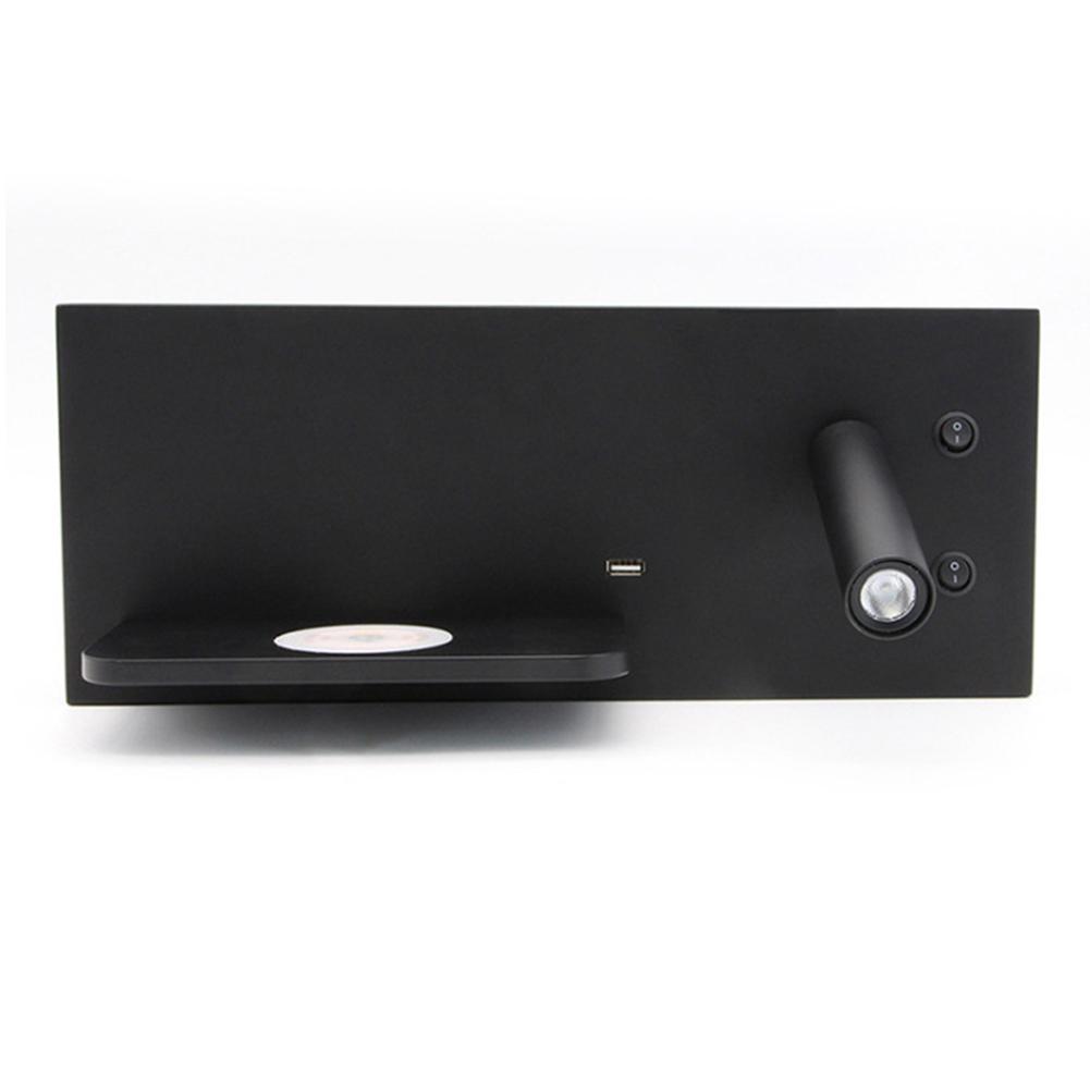 MASS-LIGHT Zidna lampa LED Beckel ML-5825-3W+8W, Lijeva, Crna