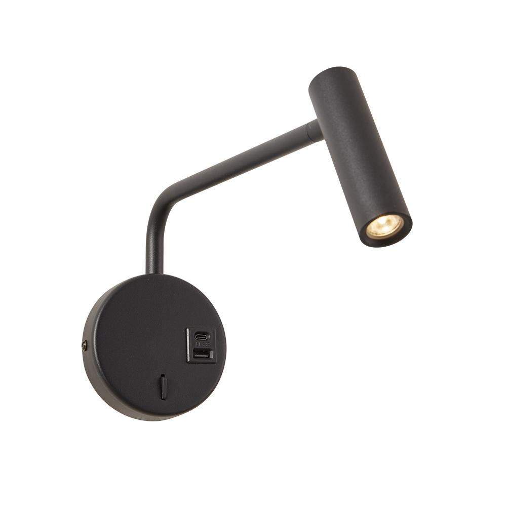 MASS-LIGHT LED Zidna lampa Cromwell ML-5724-3W, Crna